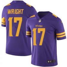 Men's Nike Minnesota Vikings #17 Kendall Wright Limited Purple Rush Vapor Untouchable NFL Jersey