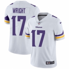 Men's Nike Minnesota Vikings #17 Kendall Wright White Vapor Untouchable Limited Player NFL Jersey