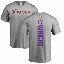 NFL Nike Minnesota Vikings #17 Kendall Wright Ash Backer T-Shirt