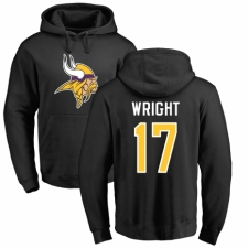 NFL Nike Minnesota Vikings #17 Kendall Wright Black Name & Number Logo Pullover Hoodie