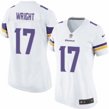Women's Nike Minnesota Vikings #17 Kendall Wright Game White NFL Jersey