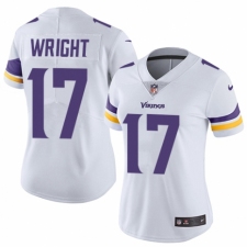 Women's Nike Minnesota Vikings #17 Kendall Wright White Vapor Untouchable Limited Player NFL Jersey