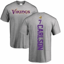 NFL Nike Minnesota Vikings #7 Daniel Carlson Ash Backer T-Shirt