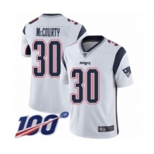 Men's New England Patriots #30 Jason McCourty White Vapor Untouchable Limited Player 100th Season Football Jersey