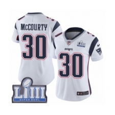 Women's Nike New England Patriots #30 Jason McCourty White Vapor Untouchable Limited Player Super Bowl LIII Bound NFL Jersey