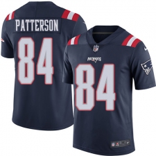 Men's Nike New England Patriots #84 Cordarrelle Patterson Limited Navy Blue Rush Vapor Untouchable NFL Jersey