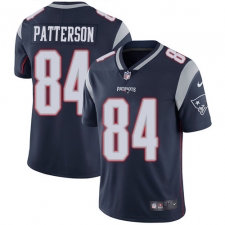 Men's Nike New England Patriots #84 Cordarrelle Patterson Navy Blue Team Color Vapor Untouchable Limited Player NFL Jersey