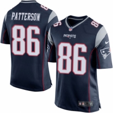 Men's Nike New England Patriots #86 Cordarrelle Patterson Game Navy Blue Team Color NFL Jersey