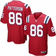 Men's Nike New England Patriots #86 Cordarrelle Patterson Game Red Alternate NFL Jersey