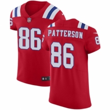 Men's Nike New England Patriots #86 Cordarrelle Patterson Red Alternate Vapor Untouchable Elite Player NFL Jersey
