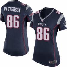 Women's Nike New England Patriots #86 Cordarrelle Patterson Game Navy Blue Team Color NFL Jersey