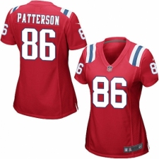 Women's Nike New England Patriots #86 Cordarrelle Patterson Game Red Alternate NFL Jersey