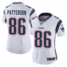 Women's Nike New England Patriots #86 Cordarrelle Patterson White Vapor Untouchable Limited Player NFL Jersey