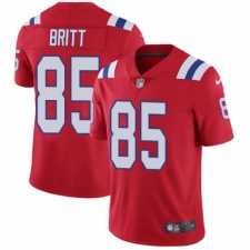 Men's Nike New England Patriots #85 Kenny Britt Red Alternate Vapor Untouchable Limited Player NFL Jersey