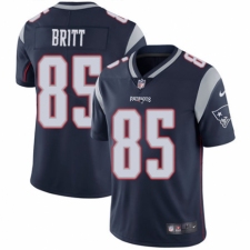 Youth Nike New England Patriots #85 Kenny Britt Navy Blue Team Color Vapor Untouchable Limited Player NFL Jersey