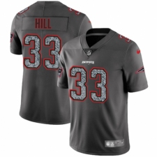 Men's Nike New England Patriots #33 Jeremy Hill Gray Static Vapor Untouchable Limited NFL Jersey