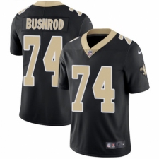 Men's Nike New Orleans Saints #74 Jermon Bushrod Black Team Color Vapor Untouchable Limited Player NFL Jersey