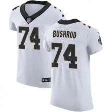 Men's Nike New Orleans Saints #74 Jermon Bushrod White Vapor Untouchable Elite Player NFL Jersey