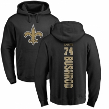 NFL Nike New Orleans Saints #74 Jermon Bushrod Black Backer Pullover Hoodie