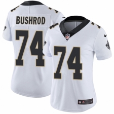 Women's Nike New Orleans Saints #74 Jermon Bushrod White Vapor Untouchable Limited Player NFL Jersey