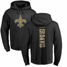 NFL Nike New Orleans Saints #50 DeMario Davis Black Backer Pullover Hoodie