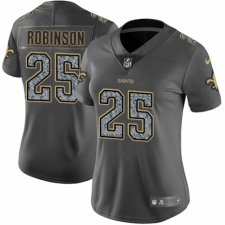 Women's Nike New Orleans Saints #25 Patrick Robinson Gray Static Vapor Untouchable Limited NFL Jersey