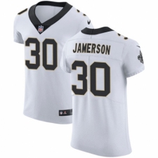 Men's Nike New Orleans Saints #30 Natrell Jamerson White Vapor Untouchable Elite Player NFL Jersey