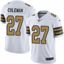 Men's Nike New Orleans Saints #27 Kurt Coleman Limited White Rush Vapor Untouchable NFL Jersey