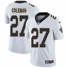 Men's Nike New Orleans Saints #27 Kurt Coleman White Vapor Untouchable Limited Player NFL Jersey
