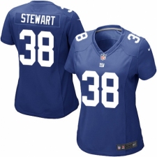 Women's Nike New York Giants #38 Jonathan Stewart Game Royal Blue Team Color NFL Jersey