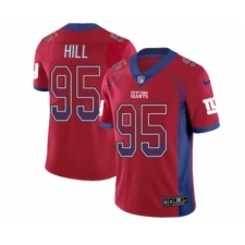 Men's Nike New York Giants #95 B.J. Hill Limited Red Rush Drift Fashion NFL Jersey