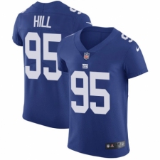 Men's Nike New York Giants #95 B.J. Hill Royal Blue Team Color Vapor Untouchable Elite Player NFL Jersey