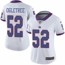 Women's Nike New York Giants #52 Alec Ogletree Limited White Rush Vapor Untouchable NFL Jersey