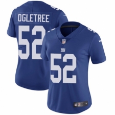 Women's Nike New York Giants #52 Alec Ogletree Royal Blue Team Color Vapor Untouchable Elite Player NFL Jersey