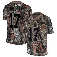 Youth Nike New York Giants #17 Kyle Lauletta Limited Camo Rush Realtree NFL Jersey