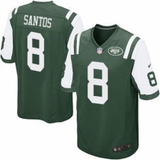 Men's Nike New York Jets #8 Cairo Santos Game Green Team Color NFL Jersey