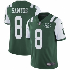 Men's Nike New York Jets #8 Cairo Santos Green Team Color Vapor Untouchable Limited Player NFL Jersey