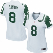 Women's Nike New York Jets #8 Cairo Santos Game White NFL Jersey