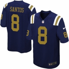 Youth Nike New York Jets #8 Cairo Santos Elite Navy Blue Alternate NFL Jersey