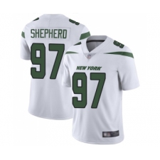 Men's New York Jets #97 Nathan Shepherd White Vapor Untouchable Limited Player Football Jersey