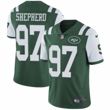 Youth Nike New York Jets #97 Nathan Shepherd Green Team Color Vapor Untouchable Elite Player NFL Jersey