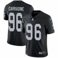 Youth Nike Oakland Raiders #96 Cornellius Carradine Black Team Color Vapor Untouchable Limited Player NFL Jersey