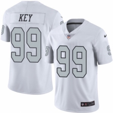 Men's Nike Oakland Raiders #99 Arden Key Elite White Rush Vapor Untouchable NFL Jersey