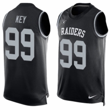 Men's Nike Oakland Raiders #99 Arden Key Limited Black Player Name & Number Tank Top NFL Jersey