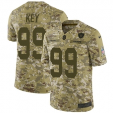 Men's Nike Oakland Raiders #99 Arden Key Limited Camo 2018 Salute to Service NFL Jersey
