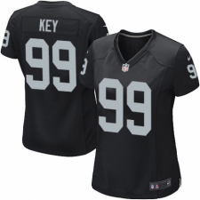 Women's Nike Oakland Raiders #99 Arden Key Game Black Team Color NFL Jersey