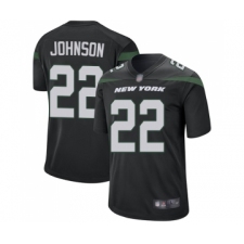 Men's New York Jets #22 Trumaine Johnson Game Black Alternate Football Jersey