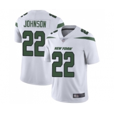 Men's New York Jets #22 Trumaine Johnson White Vapor Untouchable Limited Player Football Jersey