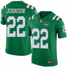 Men's Nike New York Jets #22 Trumaine Johnson Elite Green Rush Vapor Untouchable NFL Jersey