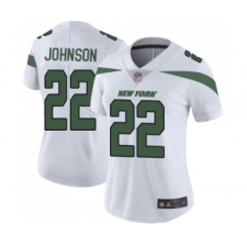 Women's New York Jets #22 Trumaine Johnson White Vapor Untouchable Limited Player Football Jersey